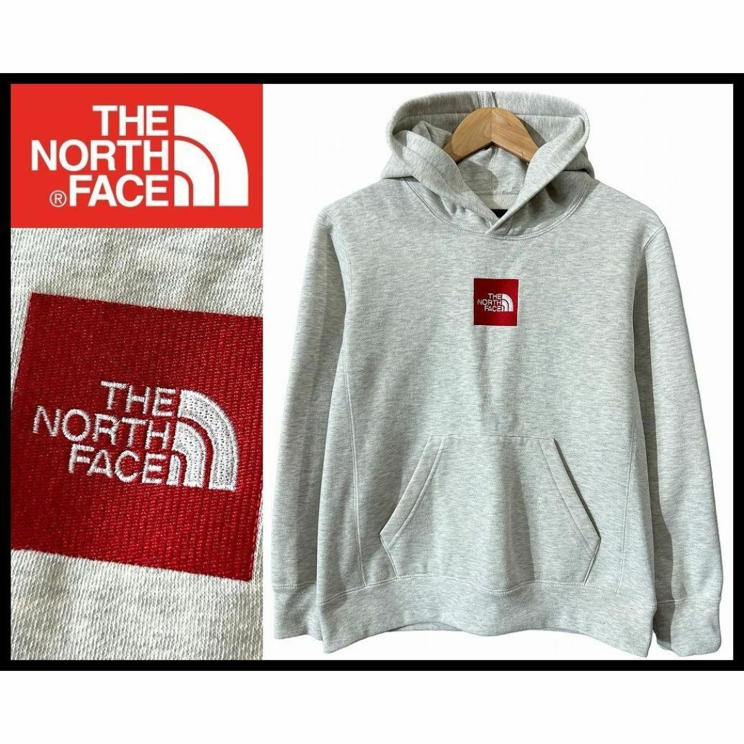 THE NORTH FACE(ザノースフェイス)の希少 ノースフェイス 直営限定 NT11601R ボックス ロゴ 刺繍 パーカー メンズのトップス(パーカー)の商品写真