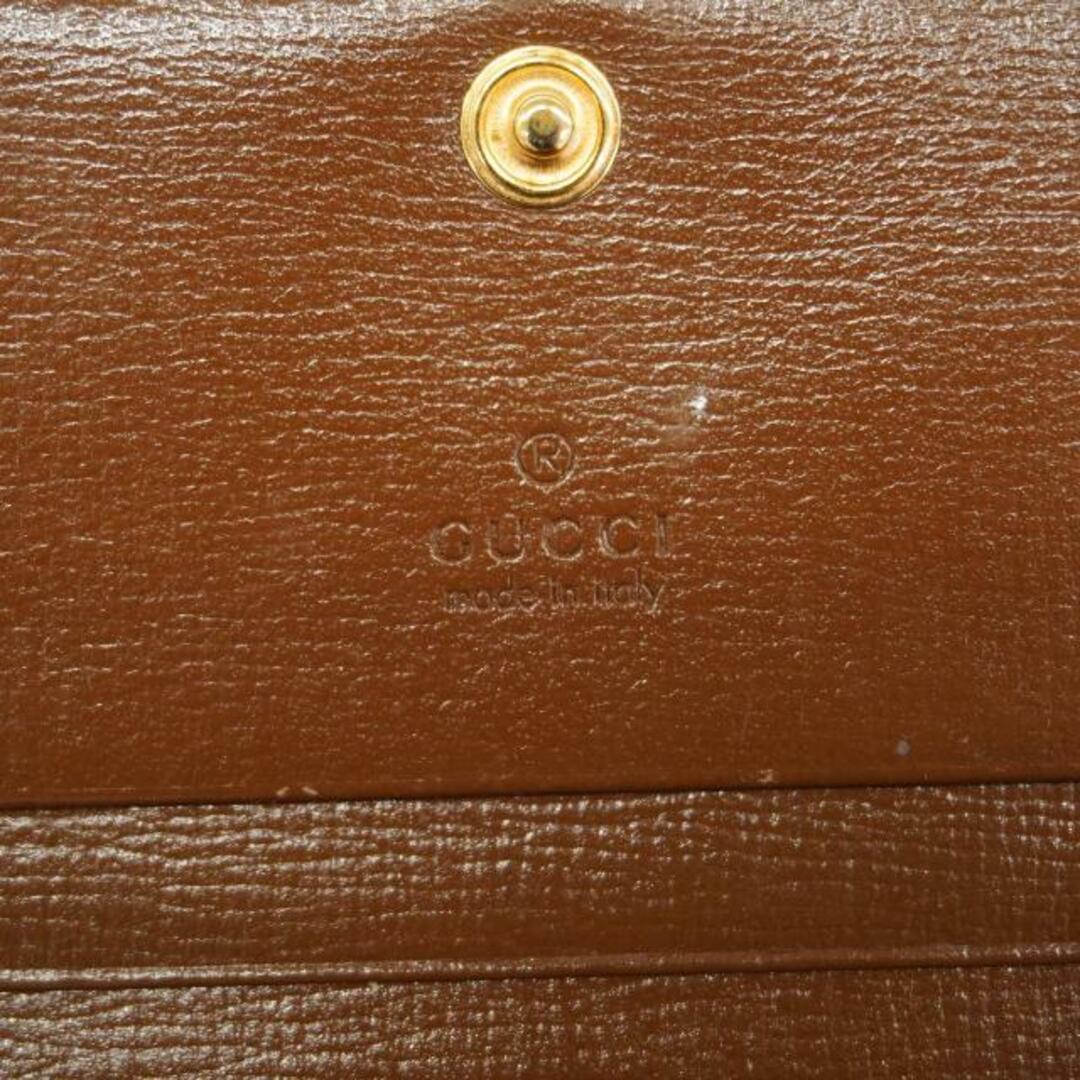 Gucci(グッチ)の【4ib1980-r】グッチ 財布/GGスプリーム/ホースビット/621887/PVC/レザー/ブラウン/ゴールド金具 【中古】 メンズ/レディース/ユニセックス レディースのファッション小物(財布)の商品写真