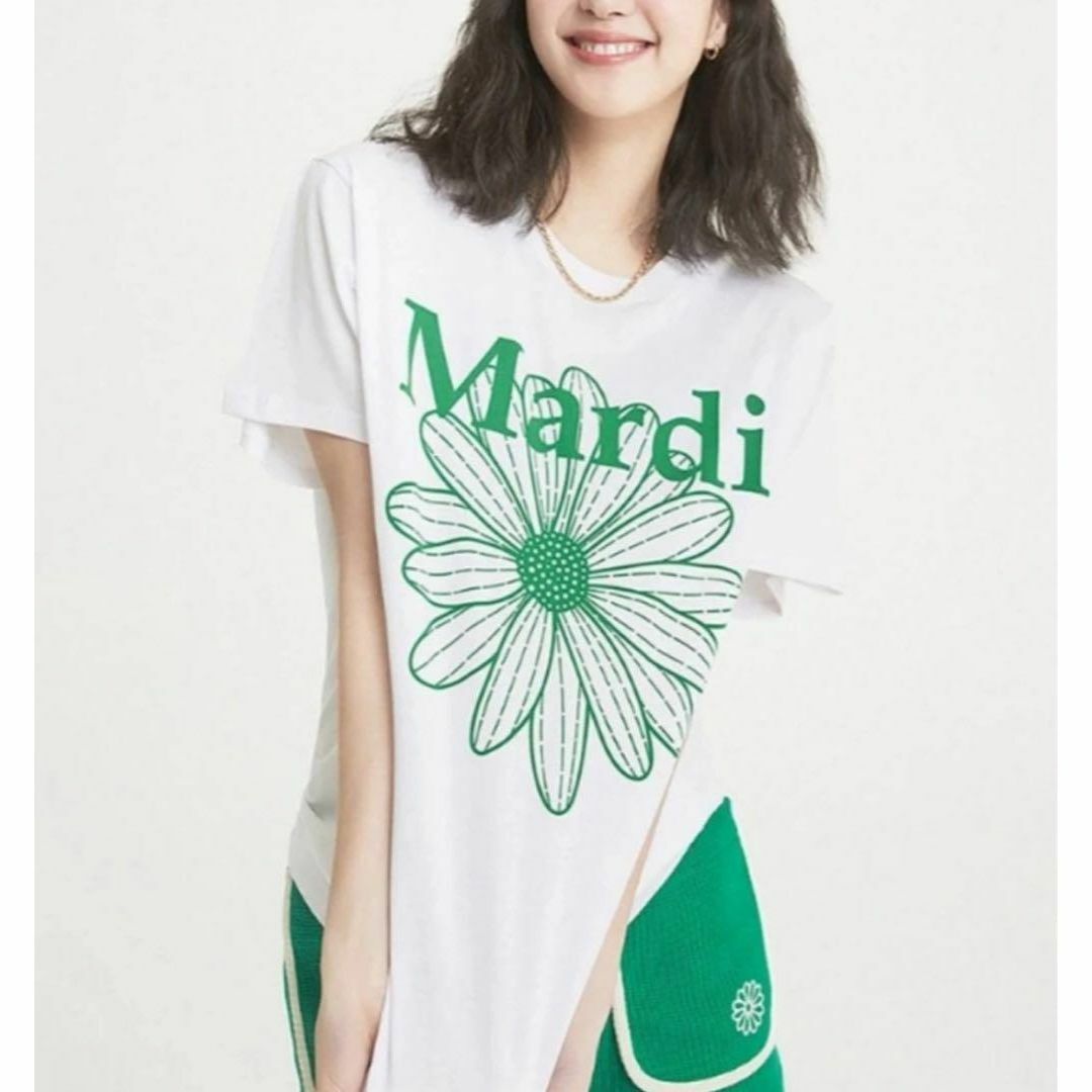 韓国 Mardi Mercredi マルディメクルディ Tシャツ　グリーン レディースのトップス(Tシャツ(半袖/袖なし))の商品写真