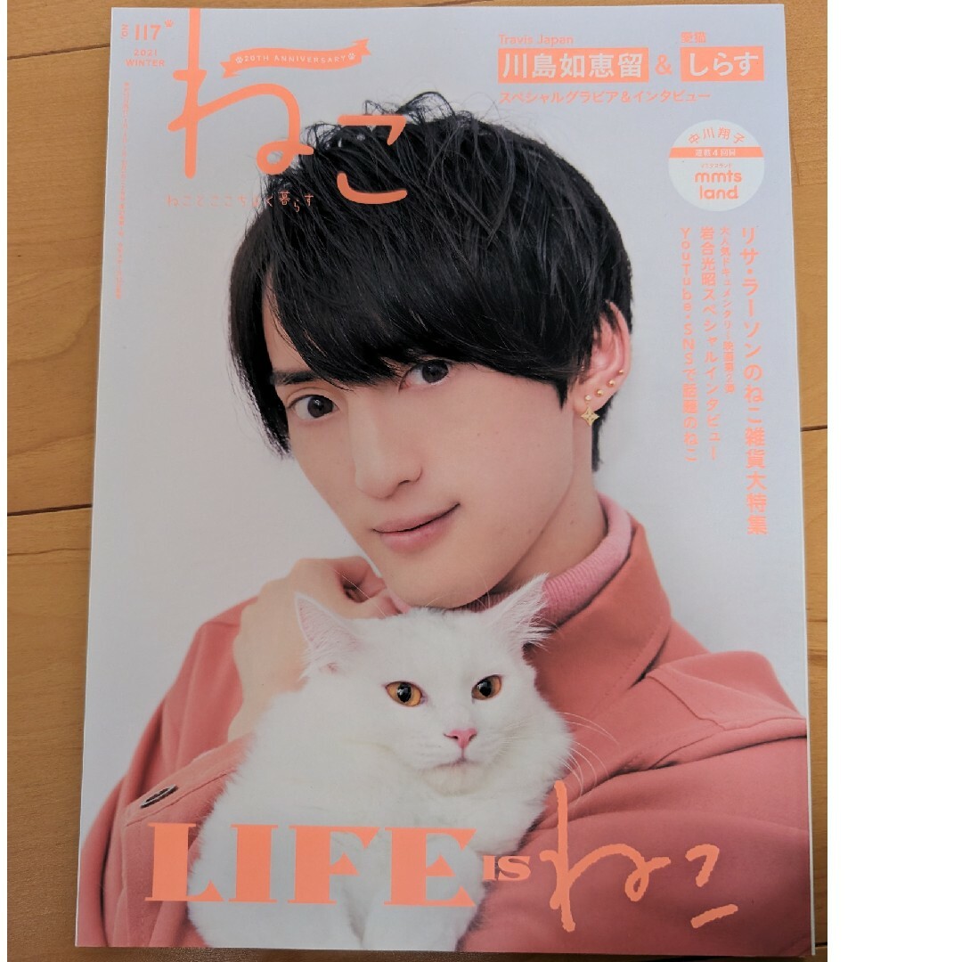 Johnny's(ジャニーズ)の川島如恵留表紙　NEKO (ネコ) 2021年 02月号 [雑誌] エンタメ/ホビーの雑誌(その他)の商品写真