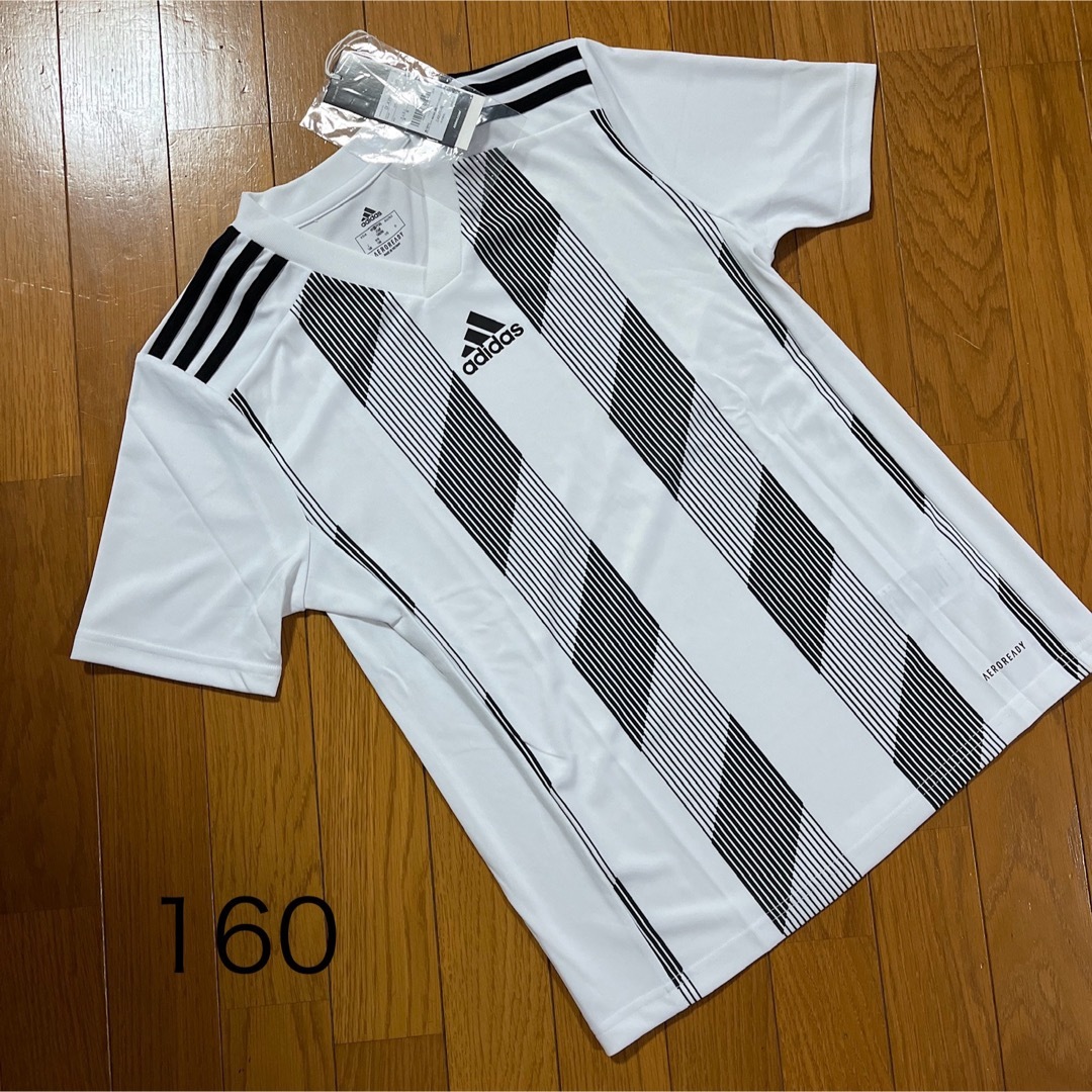 adidas(アディダス)のアディダス プラクティスシャツ 白 ホワイト160 キッズ/ベビー/マタニティのキッズ服男の子用(90cm~)(Tシャツ/カットソー)の商品写真