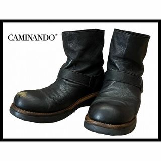 CAMINANDO - G① カミナンド 110112 レザー ショート エンジニア ブーツ 26.0