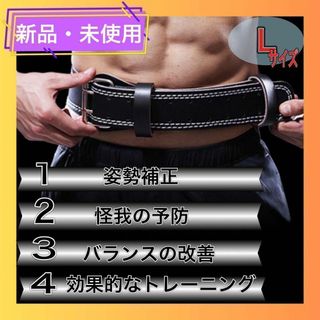 トレーニングベルト　腰ベルト　パワーベルト　腹筋　腰痛　リフティングベルトL②(トレーニング用品)