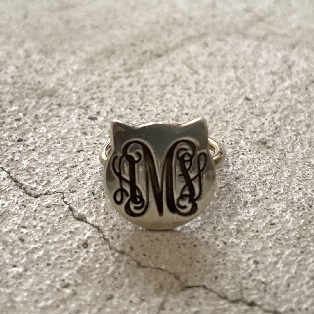 Ron Herman(ロンハーマン)のVintage Cat Face Initial Ring ネコ リング 指輪 レディースのアクセサリー(リング(指輪))の商品写真