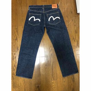 エビス(EVISU)のエヴィス ジーンズ　デニムパンツ　2000 No2赤耳　カモメ ペイント　W34(デニム/ジーンズ)