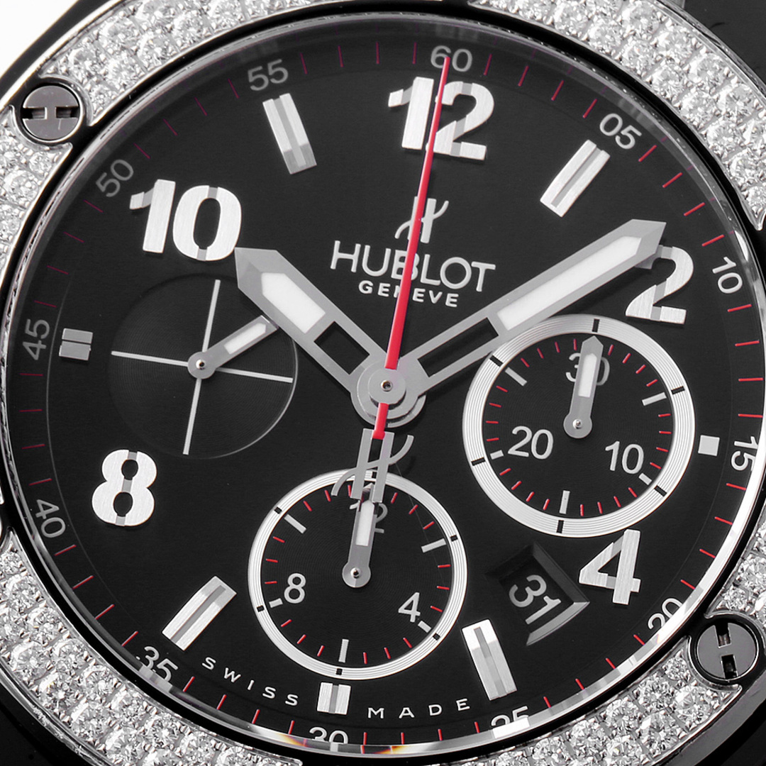 HUBLOT(ウブロ)のウブロ ビッグバン ブラックマジック ベゼルダイヤ 301.CV.130.RX.114 メンズ 中古 腕時計 メンズの時計(腕時計(アナログ))の商品写真