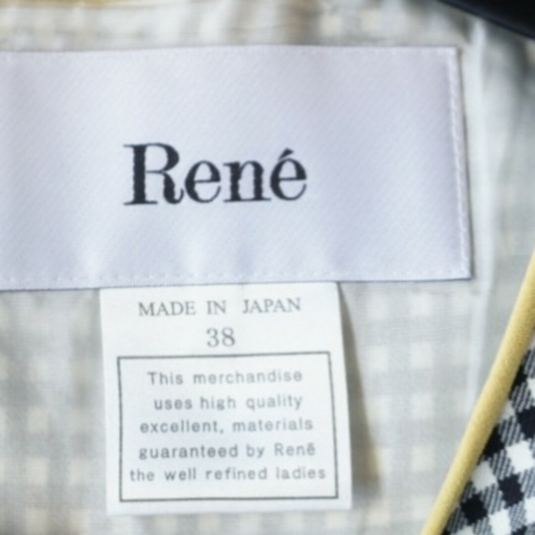 René(ルネ)の極美品♡ルネ♡ギンガムチェック　ワンピース レディースのワンピース(ひざ丈ワンピース)の商品写真