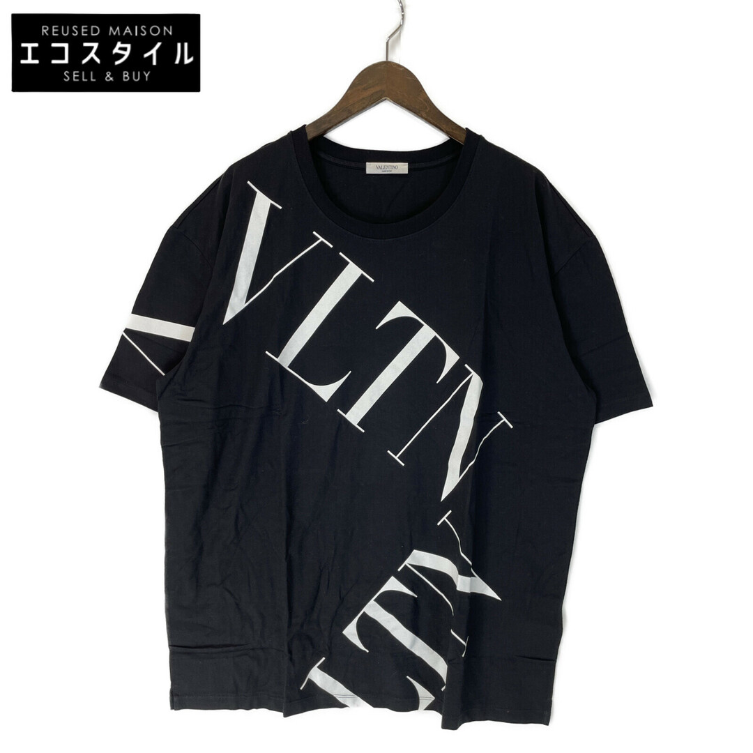 VALENTINO(ヴァレンティノ)のヴァレンティノ ブラック マクロVLTNグリッド Tシャツ 3XL メンズのトップス(その他)の商品写真