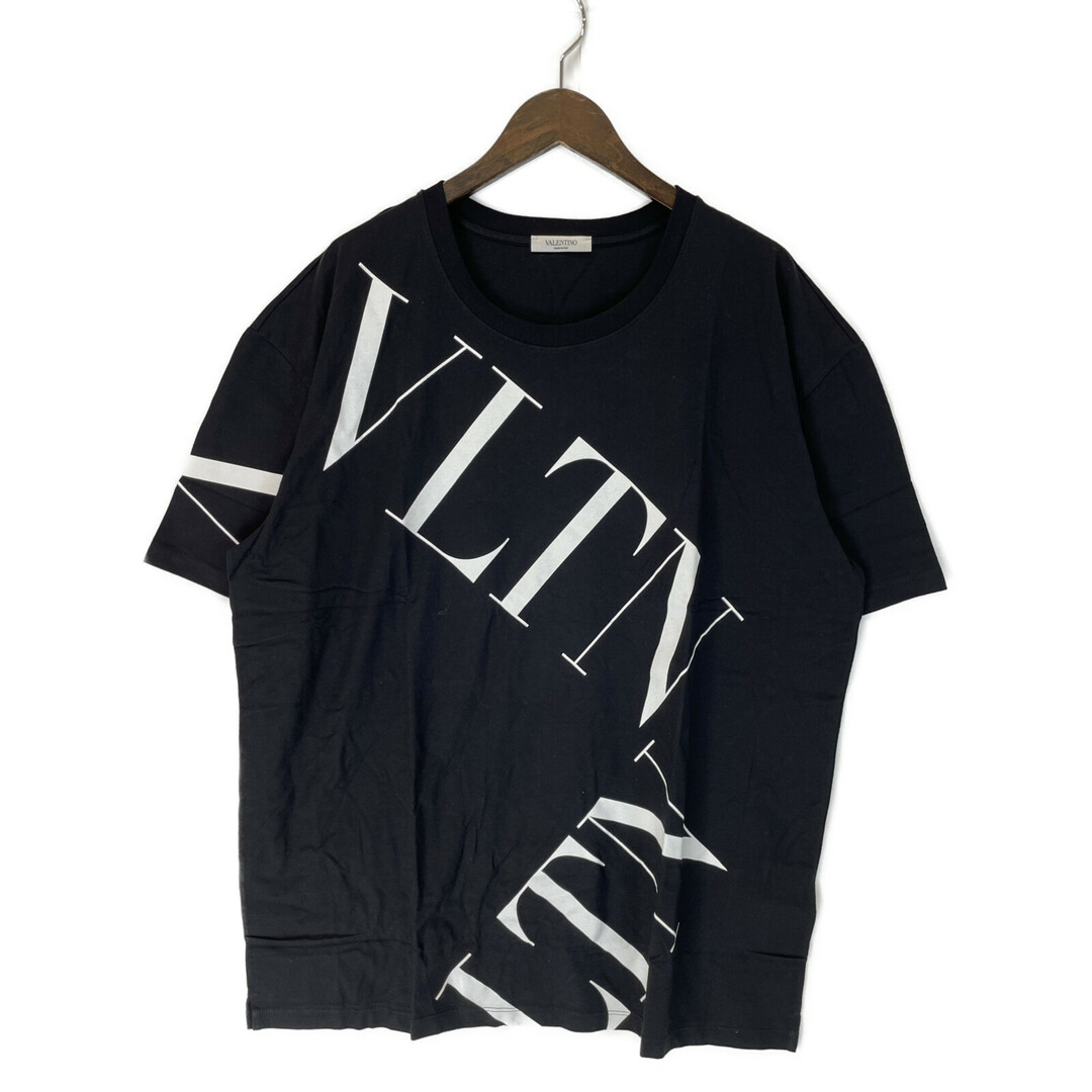 VALENTINO(ヴァレンティノ)のヴァレンティノ ブラック マクロVLTNグリッド Tシャツ 3XL メンズのトップス(その他)の商品写真