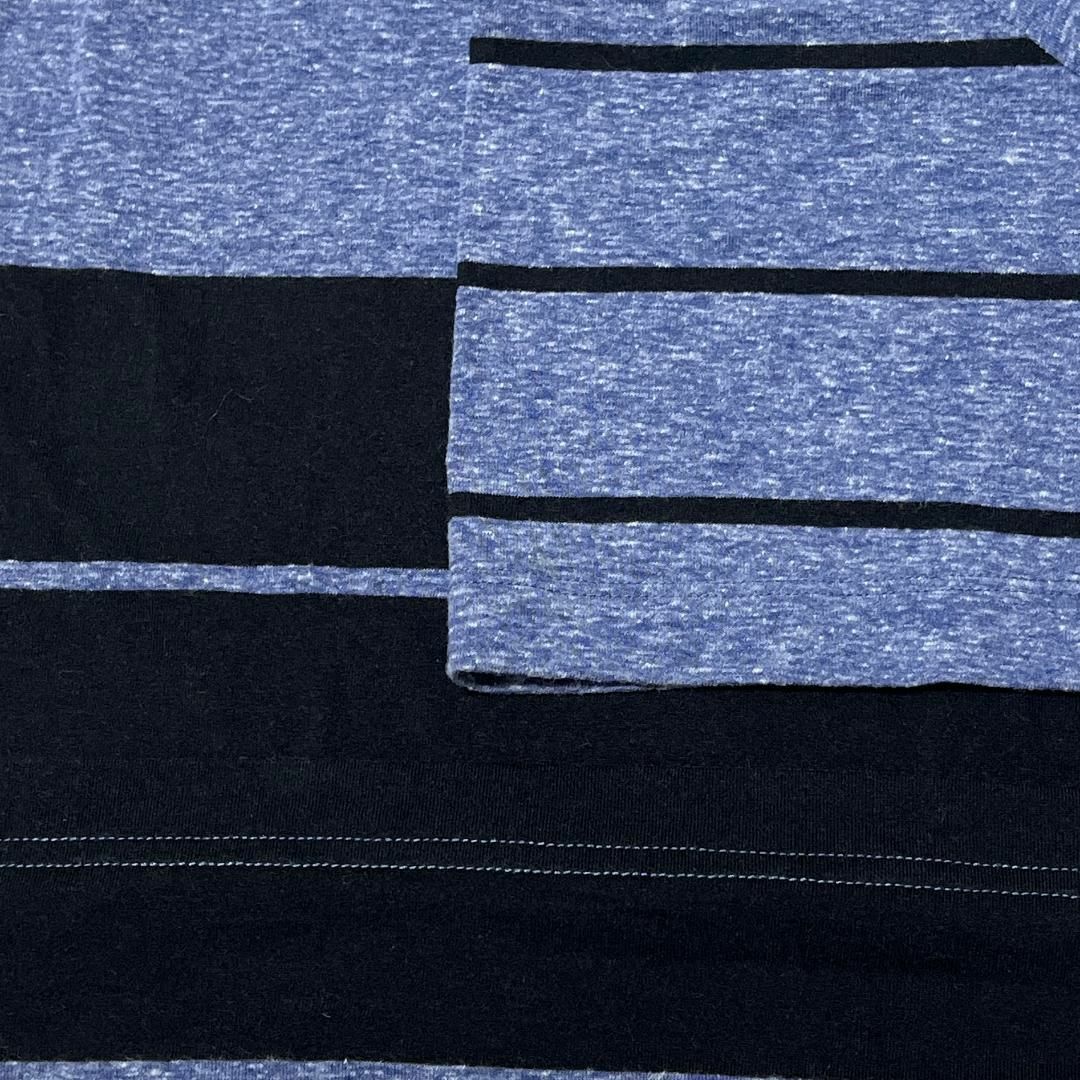 Levi's(リーバイス)のLevi's リーバイス 半袖Tシャツ ボーダー柄 ブルー US古着 e98 メンズのトップス(Tシャツ/カットソー(半袖/袖なし))の商品写真