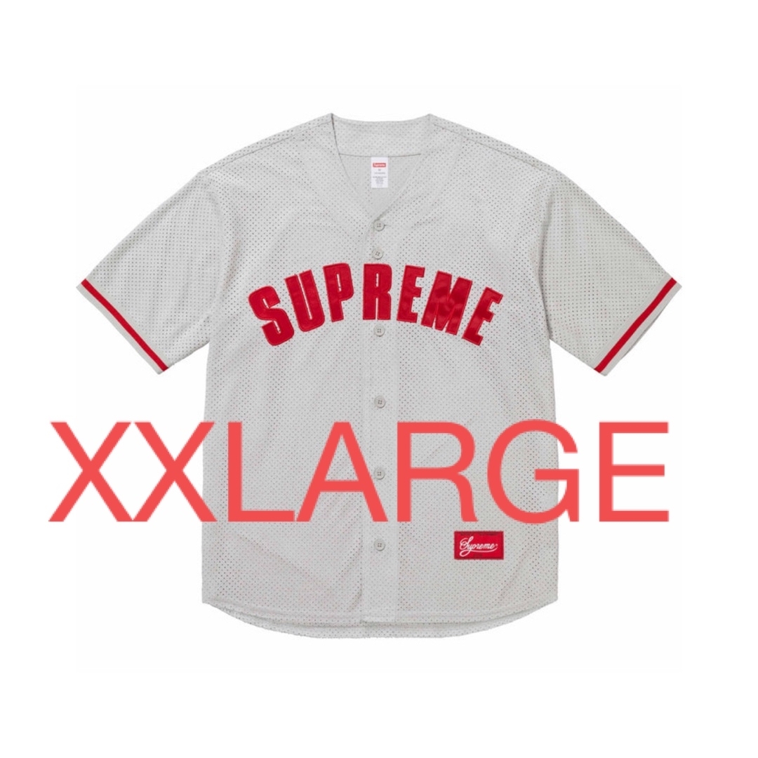 Supreme(シュプリーム)のSupreme Ultrasuede Mesh Baseball Jersey  メンズのトップス(Tシャツ/カットソー(半袖/袖なし))の商品写真