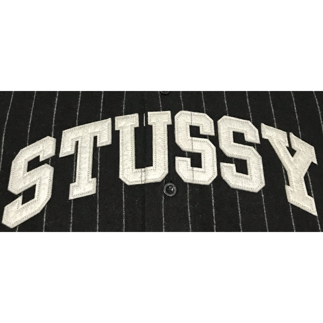 STUSSY(ステューシー)のstussy ストライプ　ベースボールシャツ メンズのトップス(Tシャツ/カットソー(半袖/袖なし))の商品写真