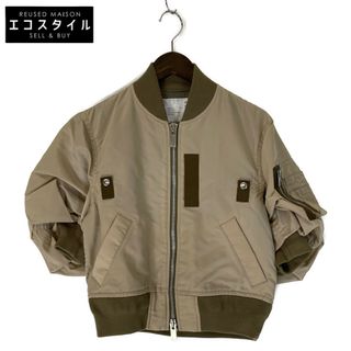 サカイ(sacai)のサカイ 22年製 ベージュ ナイロン ツイルブルゾン 1(その他)