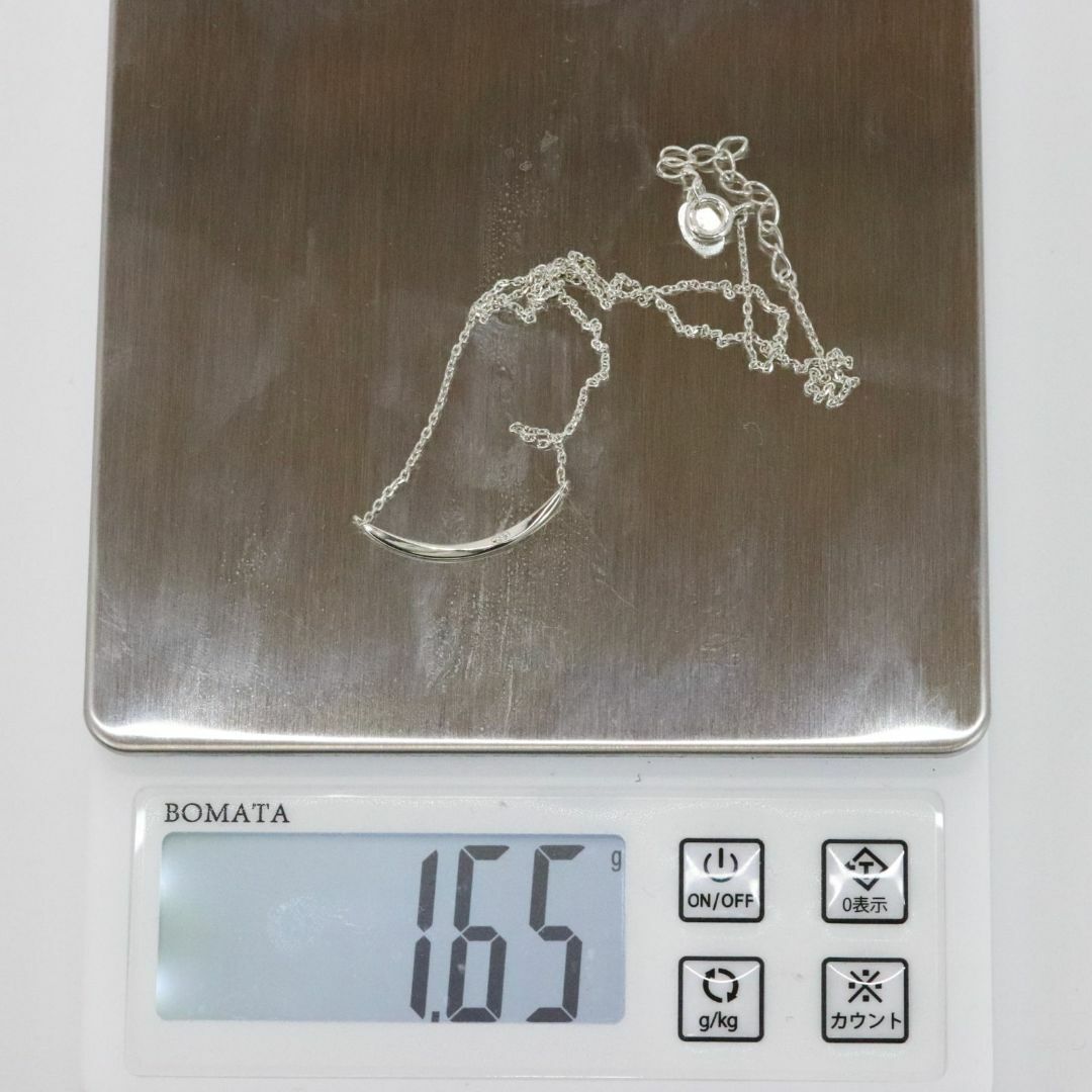 4℃(ヨンドシー)の4℃ ネックレス シルバー スマイル カーブライン /24-32 レディースのアクセサリー(ネックレス)の商品写真