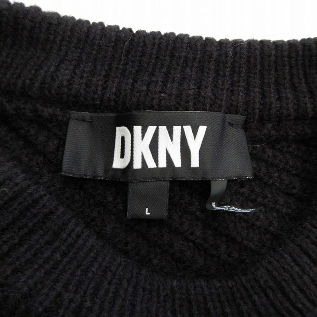 DKNY(ダナキャランニューヨーク)のダナキャランニューヨーク DKNY オープンショルダー ニット セーター L♪３ レディースのトップス(ニット/セーター)の商品写真
