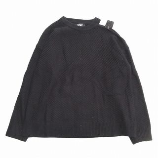 ダナキャランニューヨーク DKNY オープンショルダー ニット セーター L♪３