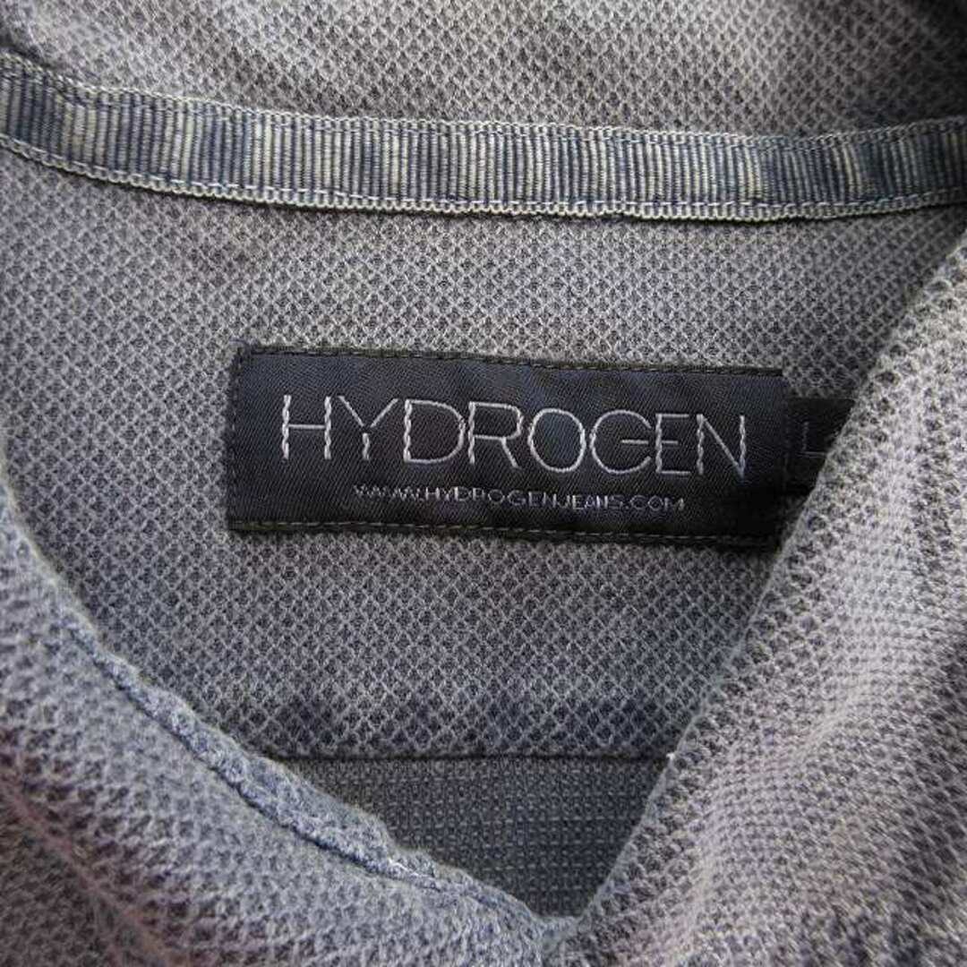 HYDROGEN(ハイドロゲン)のハイドロゲン HYDROGEN ホリゾンタルカラー 鹿の子 ポロシャツ L※ メンズのトップス(ポロシャツ)の商品写真