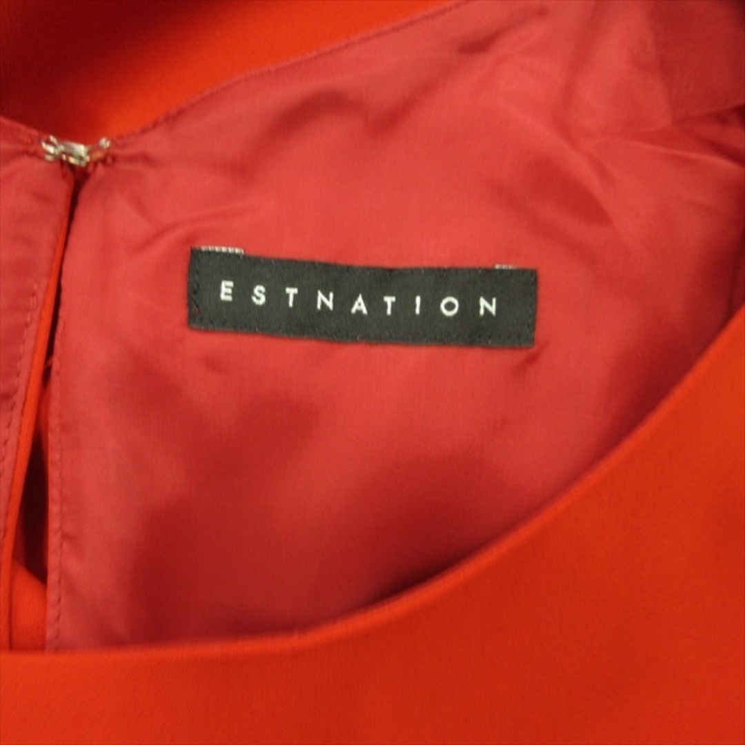 ESTNATION(エストネーション)の美品 エストネーション ESTNATION ノースリーブ ワンピース ドレス レディースのワンピース(ひざ丈ワンピース)の商品写真
