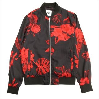 ザラ(ZARA)の美品 ザラ ZARA フラワープリント ライト ブルゾン ジャケット 花柄 S (ブルゾン)