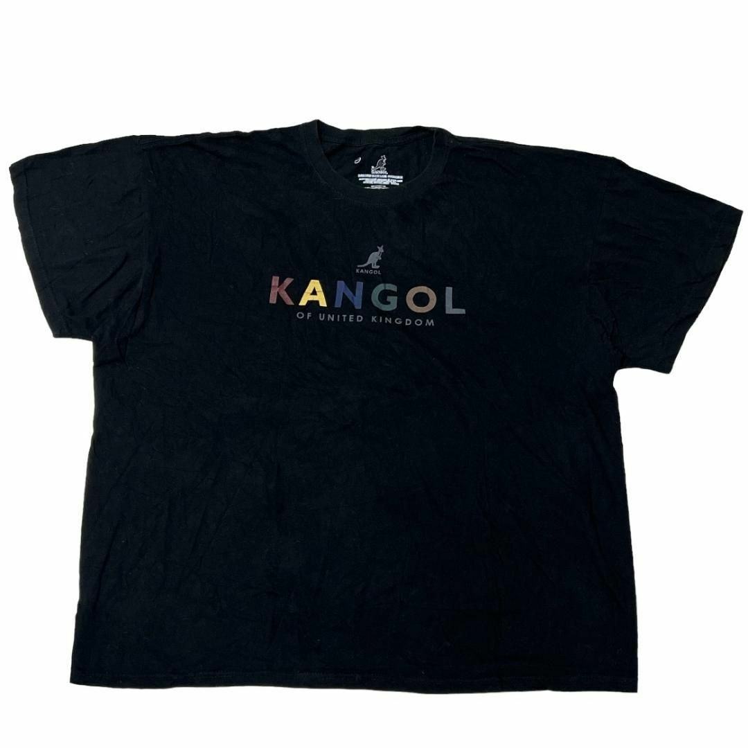 KANGOL(カンゴール)のKANGOL カンゴール 半袖Tシャツ ロゴT ブラック US古着 e99 メンズのトップス(Tシャツ/カットソー(半袖/袖なし))の商品写真