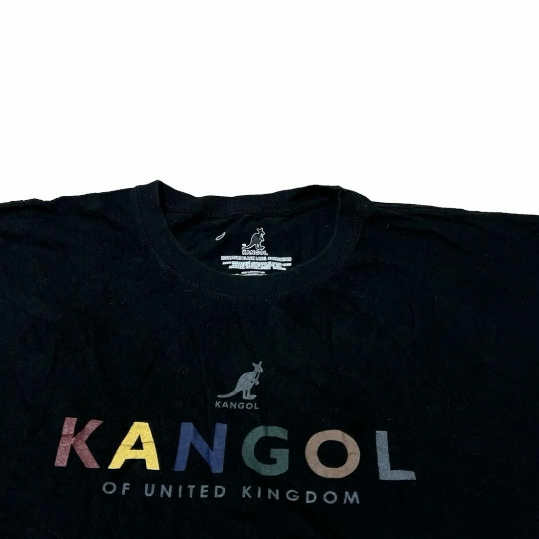 KANGOL(カンゴール)のKANGOL カンゴール 半袖Tシャツ ロゴT ブラック US古着 e99 メンズのトップス(Tシャツ/カットソー(半袖/袖なし))の商品写真