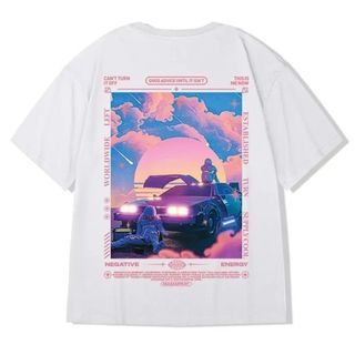 【在庫2点】白 XL 半袖 Ｔシャツ オーバーサイズ ユニセックス ホワイト(Tシャツ/カットソー(半袖/袖なし))