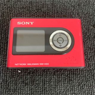 ソニー(SONY)のSONY WALKMAN NW-HD3 ソニー ネットワークウォークマン レッド(ポータブルプレーヤー)