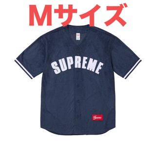 Supreme - Mサイズ Supreme Mesh Baseball Jersey ネイビー