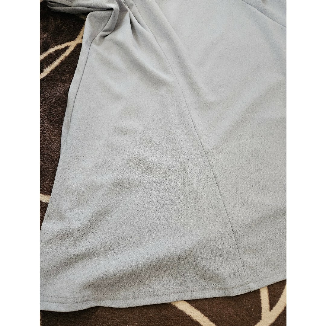 グレー☆ロングフレアースカート レディースのスカート(ロングスカート)の商品写真