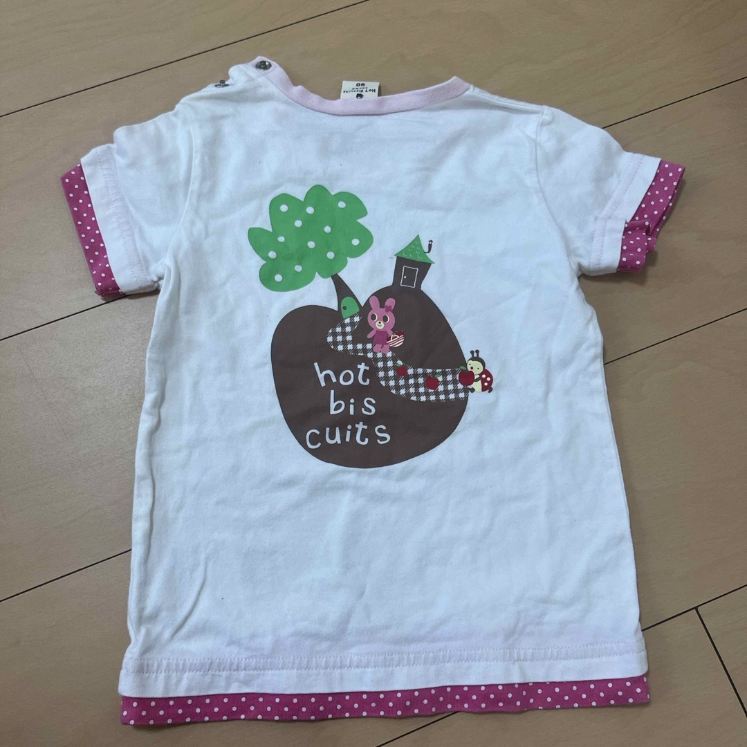 HOT BISCUITS(ホットビスケッツ)のミキハウス  Tシャツ　９０サイズ キッズ/ベビー/マタニティのキッズ服女の子用(90cm~)(Tシャツ/カットソー)の商品写真