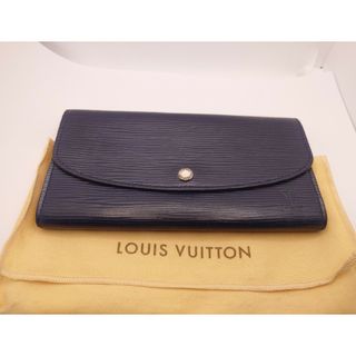 LOUIS VUITTON - ルイヴィトン　エピ　長財布　ウォレット　ネイビー ポルトフォイユ エミリー