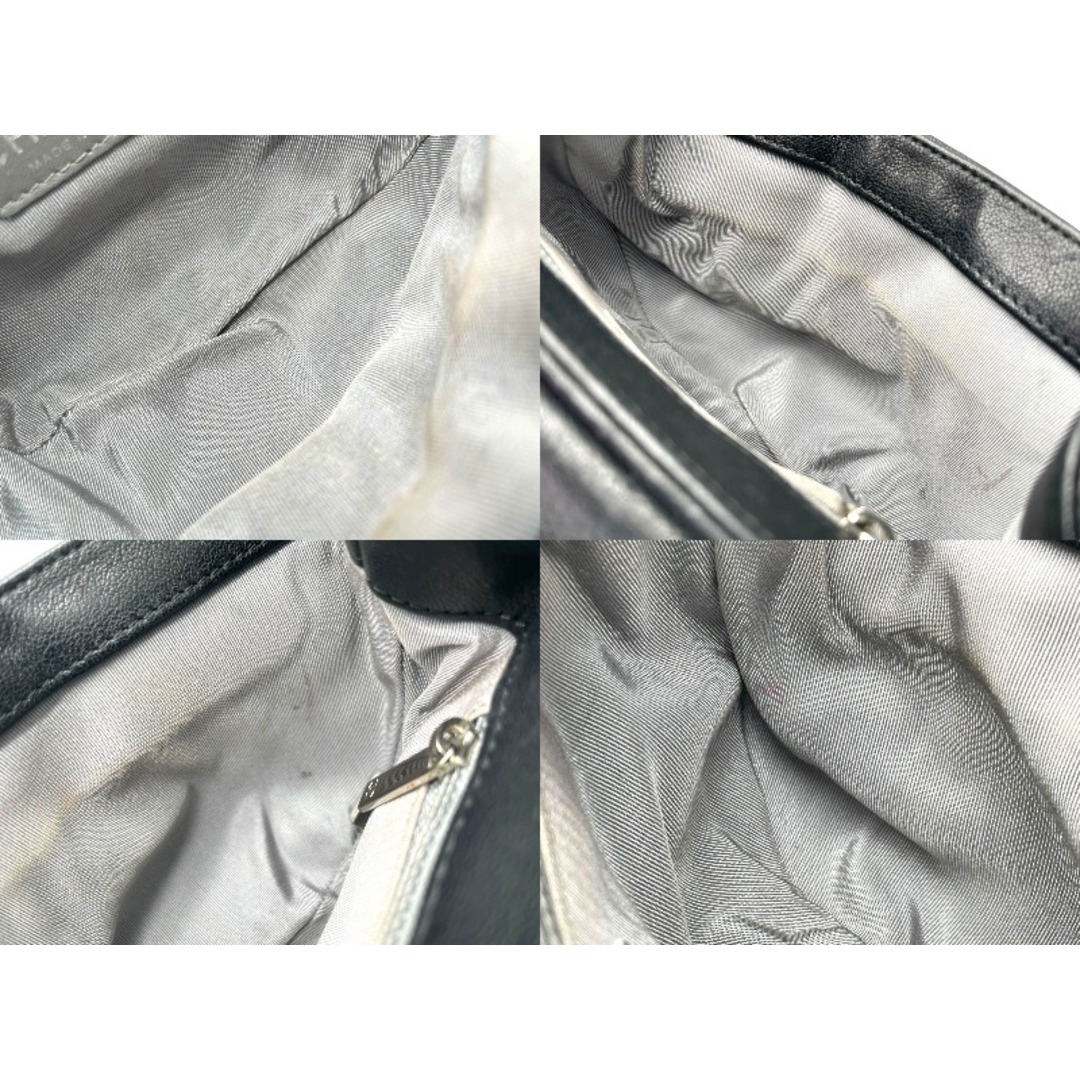 CHANEL(シャネル)のCHANEL シャネル チェーンアラウンドショルダーバッグ 18番台 ラムスキン ブラック シルバー金具 美品 中古 63518 メンズのバッグ(ショルダーバッグ)の商品写真