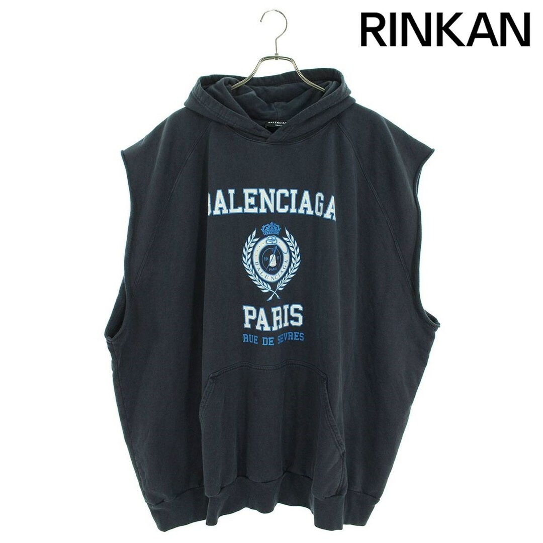 Balenciaga(バレンシアガ)のバレンシアガ  Raw Cut Hoodie 697875 TMV96 ノースリーブオーバーサイズパーカー メンズ 1 メンズのトップス(パーカー)の商品写真