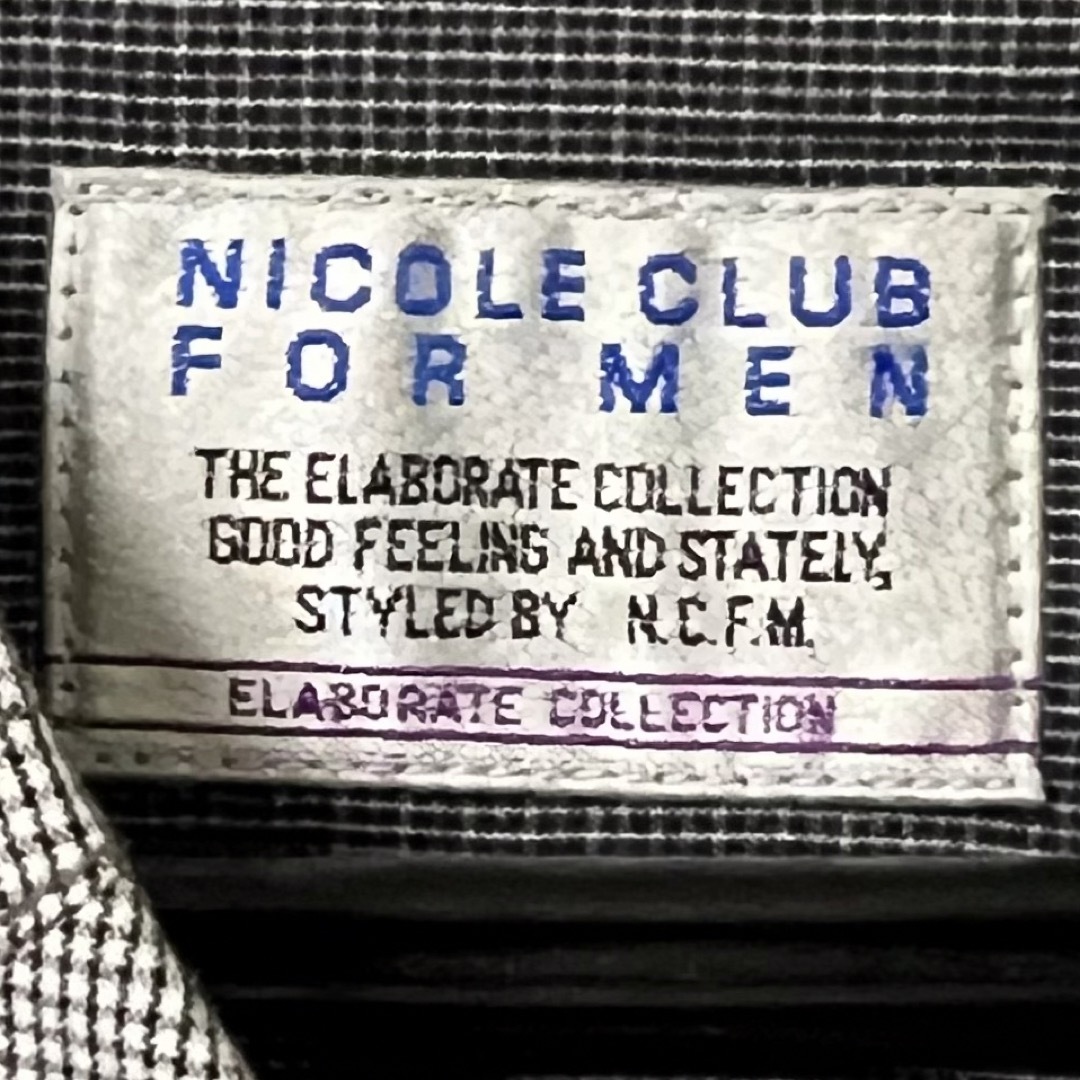 NICOLE CLUB FOR MEN(ニコルクラブフォーメン)のNICOLE CLUBニコルクラブ　カジュアルシャツ　ビジネスシャツ　グレー　M メンズのトップス(シャツ)の商品写真