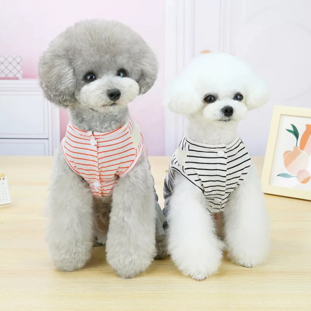 新品 S サスペンダー風 カバーオール （ピンク） 犬服 ロンパース つなぎ その他のペット用品(犬)の商品写真