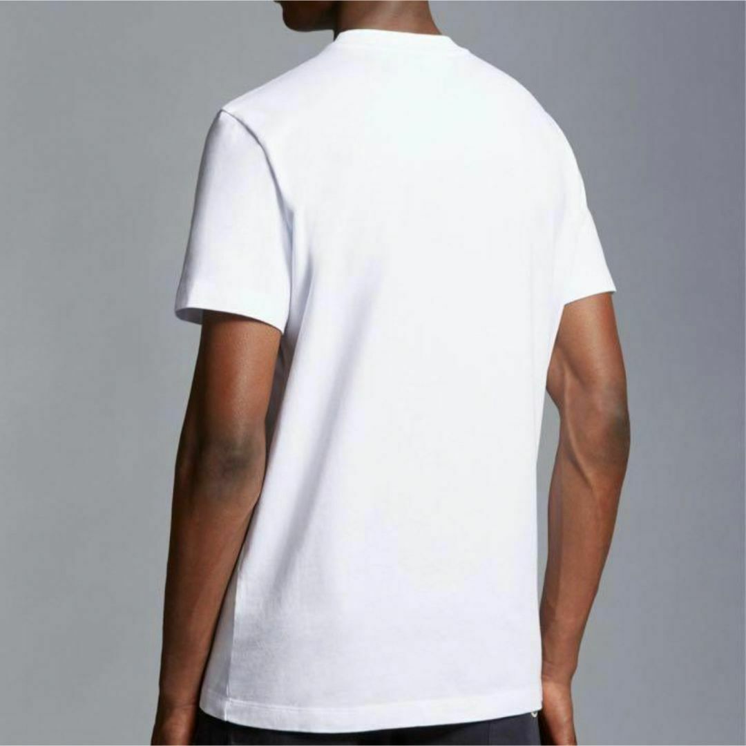MONCLER(モンクレール)の【新品未使用】MONCLER ロゴTシャツ ホワイト Lサイズ メンズのトップス(Tシャツ/カットソー(半袖/袖なし))の商品写真