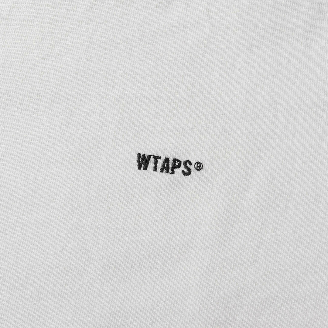 W)taps(ダブルタップス)のWTAPS ダブルタップス Tシャツ サイズ:XL 20SS ロゴ刺繍 ヘビーウェイト ロングスリーブTシャツ SNEAK PEAK / TEE ホワイト 白 トップス カットソー 長袖【メンズ】【中古】 メンズのトップス(Tシャツ/カットソー(七分/長袖))の商品写真