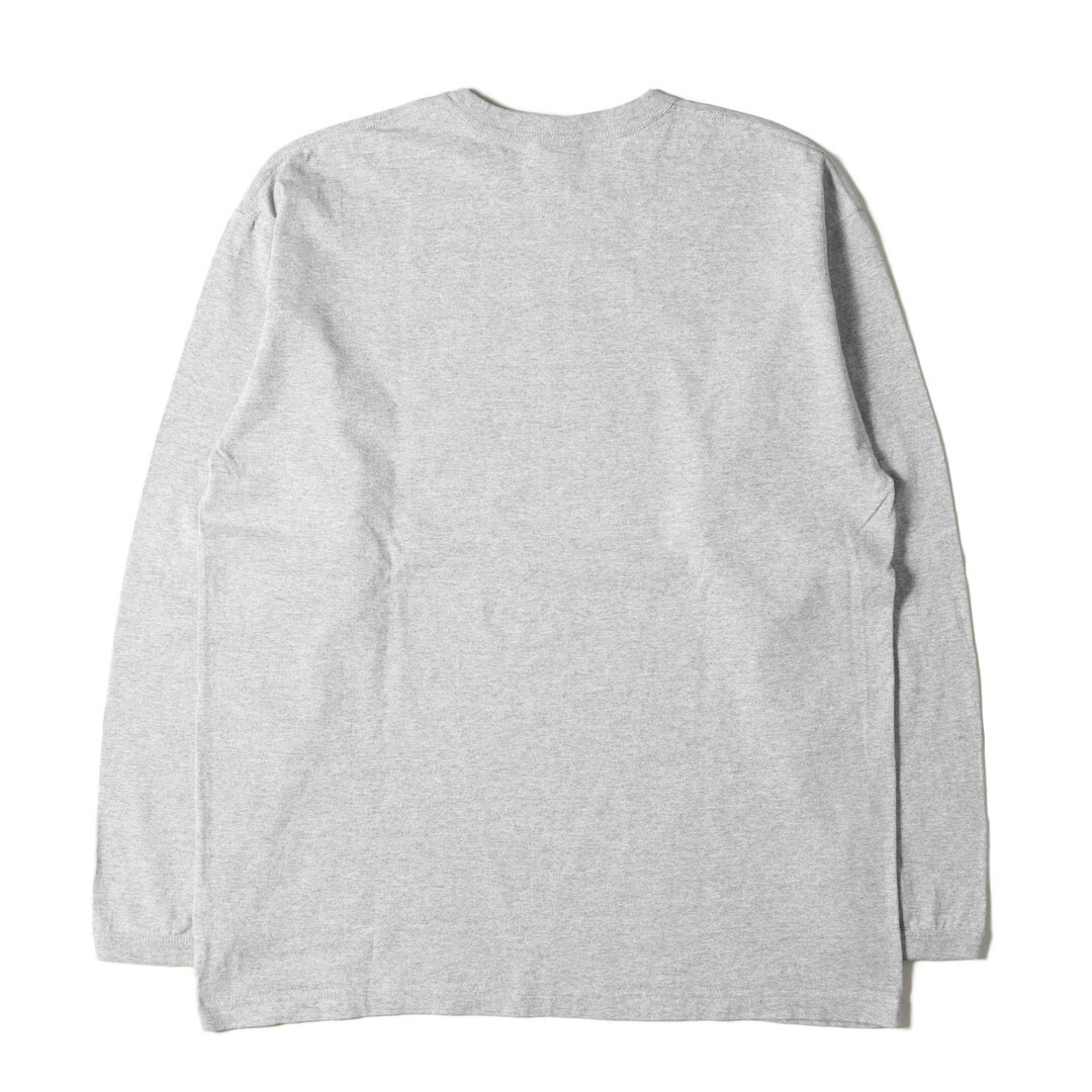 STUSSY(ステューシー)の美品 STUSSY ステューシー Tシャツ サイズ:XL 00s グラフィック プリント ロングスリーブTシャツ ヘザーグレー トップス カットソー 長袖【メンズ】【中古】 メンズのトップス(Tシャツ/カットソー(七分/長袖))の商品写真