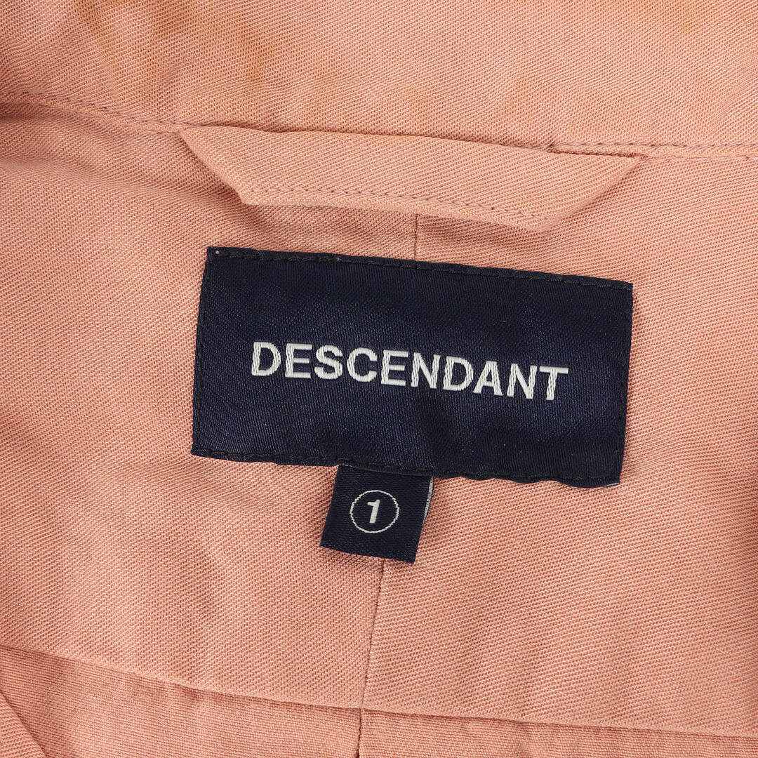 DESCENDANT(ディセンダント)のDESCENDANT ディセンダント シャツ サイズ:1 19SS ワンポイント刺繍 オープンカラー 半袖シャツ PIER TENCEL SS SHIRT ピンク トップス カジュアルシャツ【メンズ】【中古】 メンズのトップス(シャツ)の商品写真