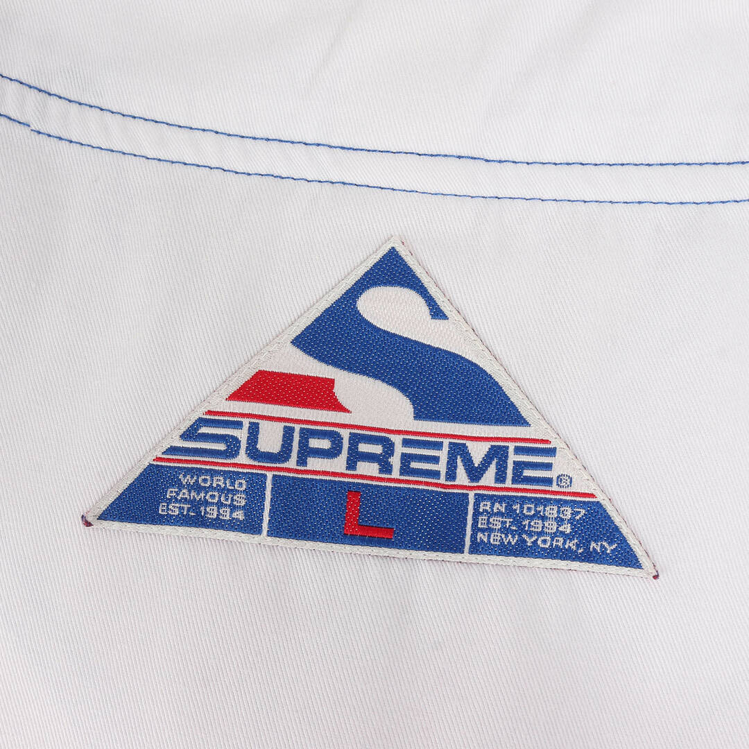 Supreme(シュプリーム)のSupreme シュプリーム シャツ サイズ:L 15AW T/Cツイル ベースボールシャツ / Twill Baseball Shirt ホワイト 白 トップス カジュアルシャツ【メンズ】【中古】 メンズのトップス(シャツ)の商品写真