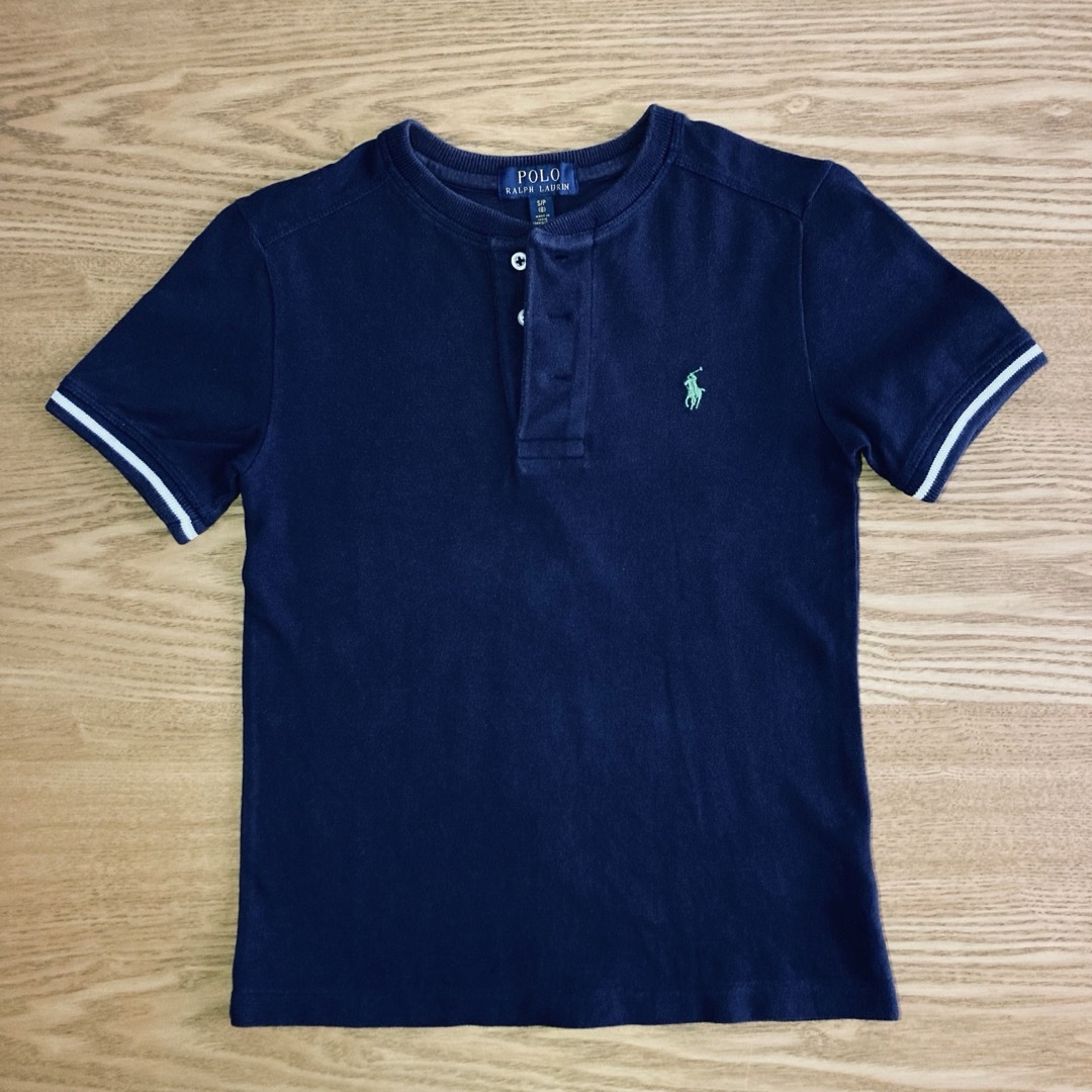 POLO RALPH LAUREN(ポロラルフローレン)のPOLO RALPH LAUREN　キッズ　襟なしポロシャツ　140 キッズ/ベビー/マタニティのキッズ服男の子用(90cm~)(Tシャツ/カットソー)の商品写真