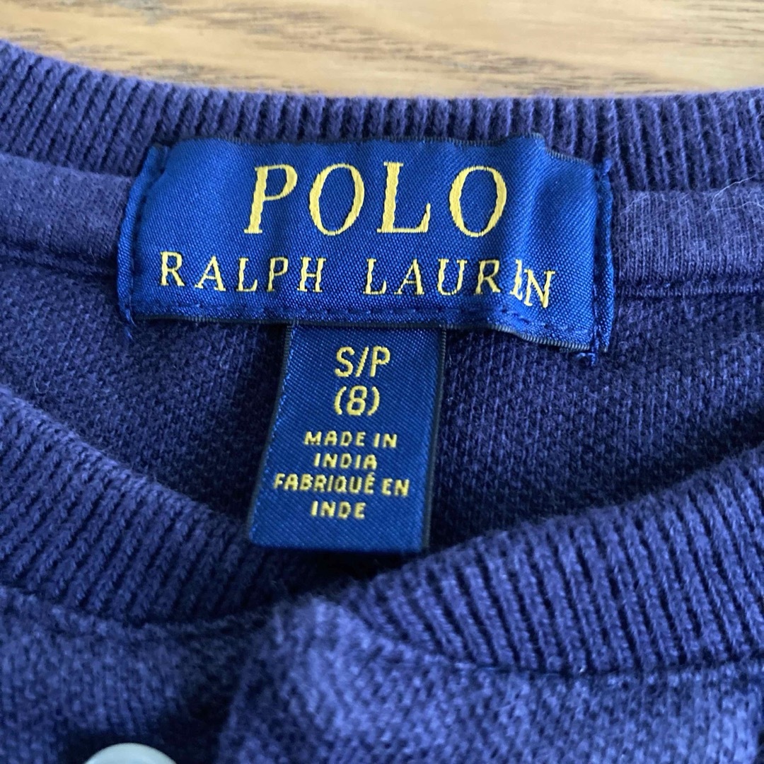 POLO RALPH LAUREN(ポロラルフローレン)のPOLO RALPH LAUREN　キッズ　襟なしポロシャツ　140 キッズ/ベビー/マタニティのキッズ服男の子用(90cm~)(Tシャツ/カットソー)の商品写真