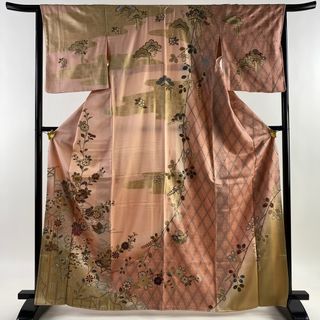 訪問着 身丈166cm 裄丈64cm 正絹 美品 秀品 【中古】(着物)