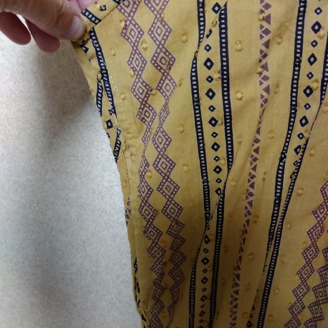 インド綿　ノースリーブブラウス レディースのトップス(シャツ/ブラウス(半袖/袖なし))の商品写真