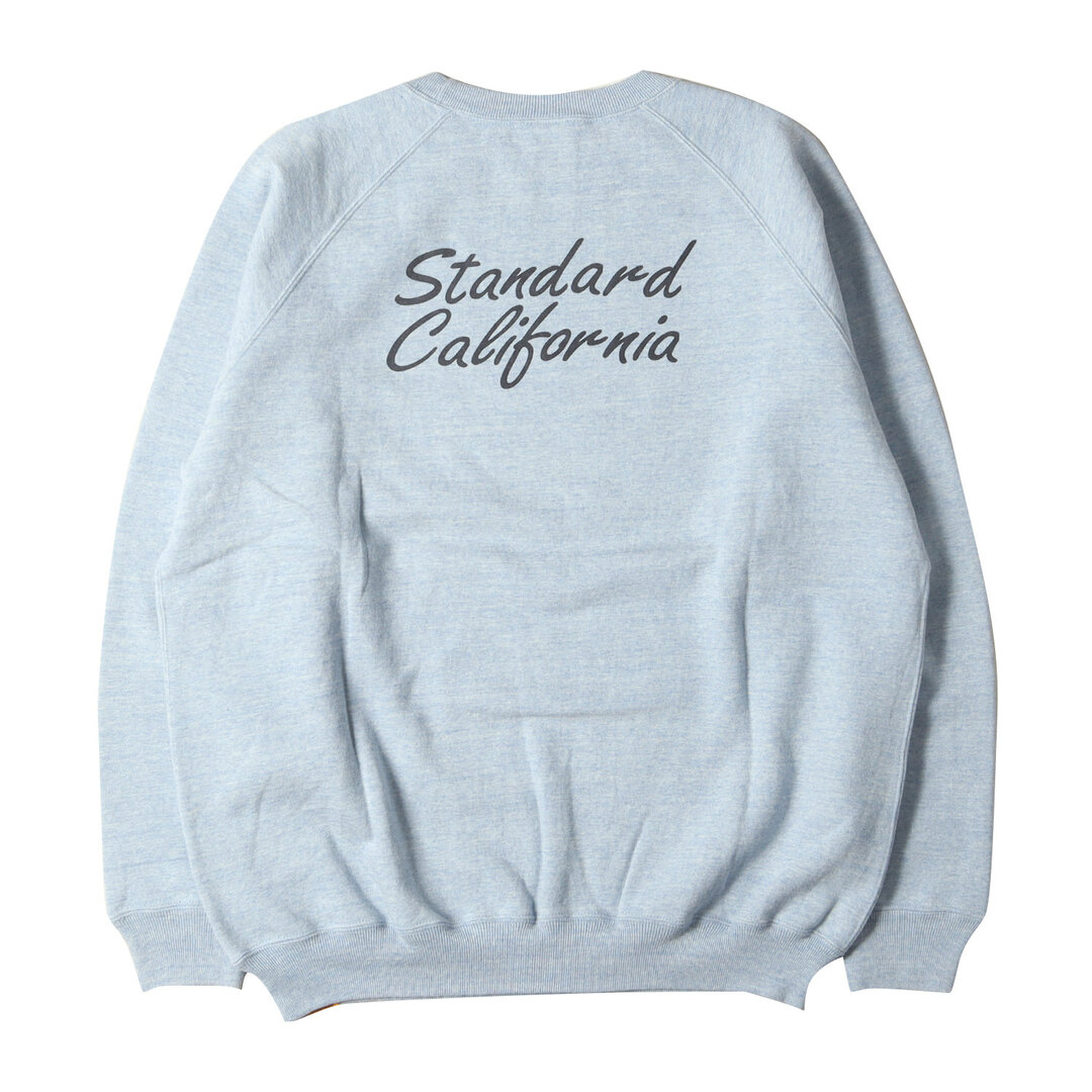 STANDARD CALIFORNIA(スタンダードカリフォルニア)のSTANDARD CALIFORNIA スタンダードカリフォルニア スウェット サイズ:XL 23AW Disney MICKEY コットン レーヨン スウェットシャツ DISNEY × SD 88/12 California Crew Sweat トレーナー プルオーバー 裏起毛 ヘザーブルー 日本製 トップス【メンズ】【中古】 メンズのトップス(スウェット)の商品写真