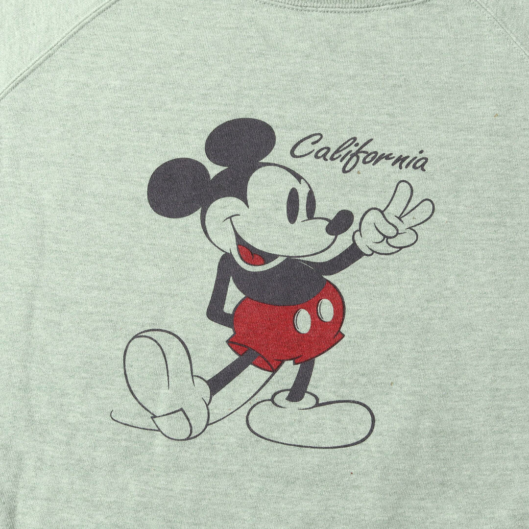 STANDARD CALIFORNIA(スタンダードカリフォルニア)のSTANDARD CALIFORNIA スタンダードカリフォルニア スウェット サイズ:XL 23AW Disney MICKEY コットン レーヨン スウェットシャツ DISNEY × SD 88/12 California Crew Sweat トレーナー プルオーバー 裏起毛 ヘザーグリーン トップス【メンズ】【中古】 メンズのトップス(スウェット)の商品写真