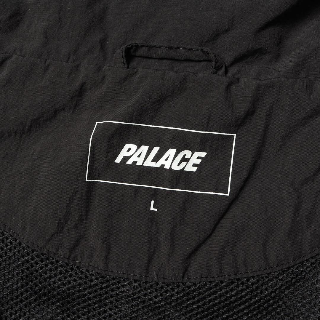 PALACE(パレス)のPALACE パレス ジャケット サイズ:L 23SS フォント ジップ シェルジャケット FONT ZIP SHELL JACKET ダブルジップ ブラック 黒 アウター ブルゾン 上着【メンズ】【中古】 メンズのジャケット/アウター(ナイロンジャケット)の商品写真