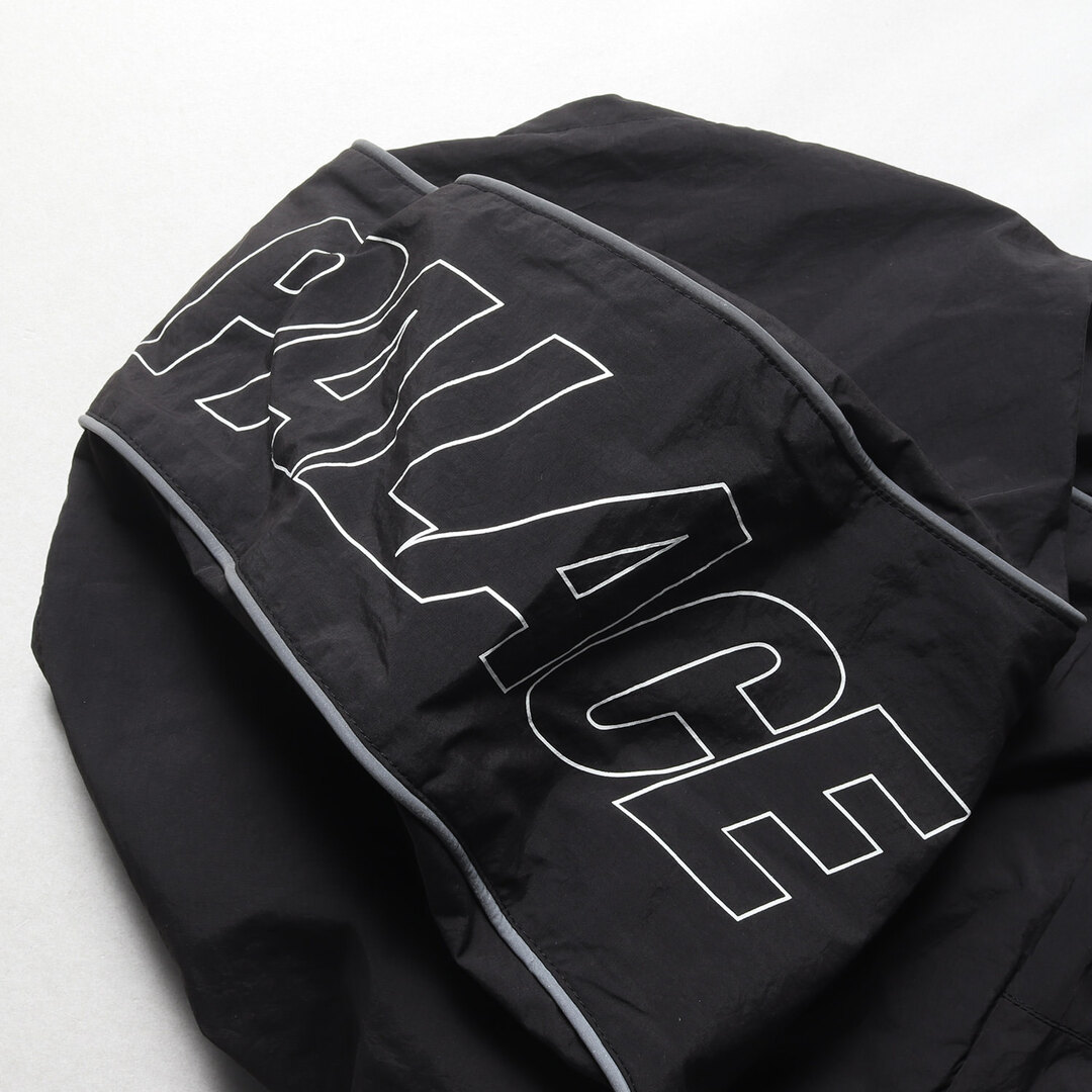 PALACE(パレス)のPALACE パレス ジャケット サイズ:L 23SS フォント ジップ シェルジャケット FONT ZIP SHELL JACKET ダブルジップ ブラック 黒 アウター ブルゾン 上着【メンズ】【中古】 メンズのジャケット/アウター(ナイロンジャケット)の商品写真