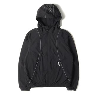 パレス(PALACE)のPALACE パレス ジャケット サイズ:L 23SS フォント ジップ シェルジャケット FONT ZIP SHELL JACKET ダブルジップ ブラック 黒 アウター ブルゾン 上着【メンズ】【中古】(ナイロンジャケット)