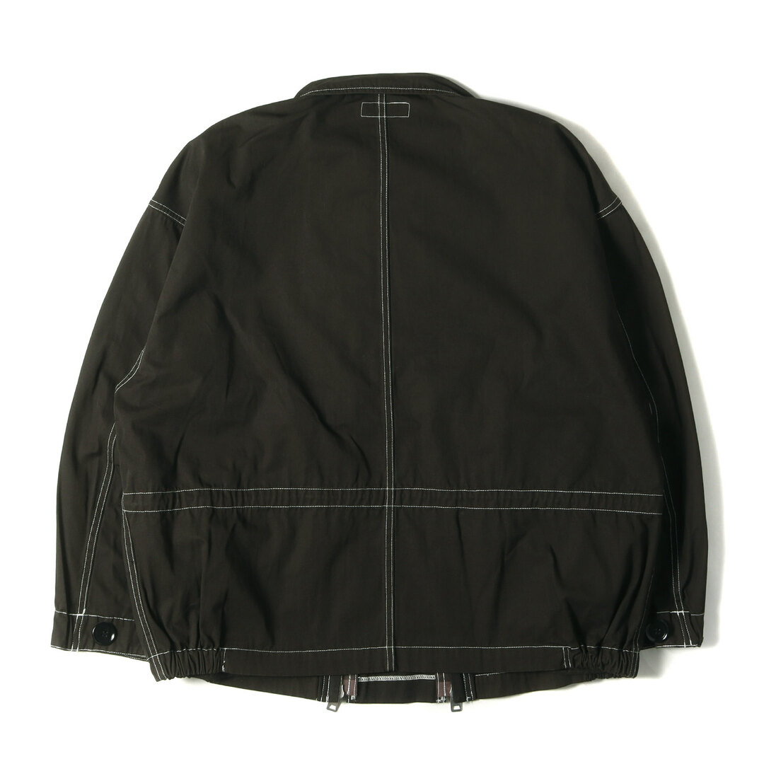 marka(マーカ)のMarka マーカ ジャケット サイズ:1 23AW Parking 限定色 チェンジダブルジップ ショート モッズジャケット ORGANIC COTTON WEATHER CLOTH SHORT MODS CHANGED TO DOUBLE ZIPS / M-65 ブルゾン チャコール 日本製 アウター 上着【メンズ】【中古】 メンズのジャケット/アウター(ミリタリージャケット)の商品写真